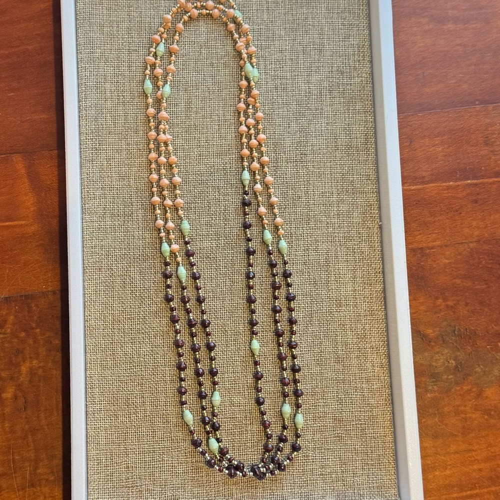 Noonday Collection Annette Rope Necklace, Multicolor Beaded